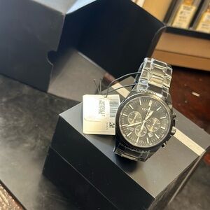 Citizen Men's Chronograph Black Stainless Steel Watch AN8175-55E